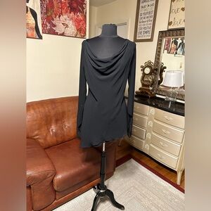 JS COLLECTION COWL WOMENS NICE TOP 12 WITH CUT DESIGN ON SLEEVE